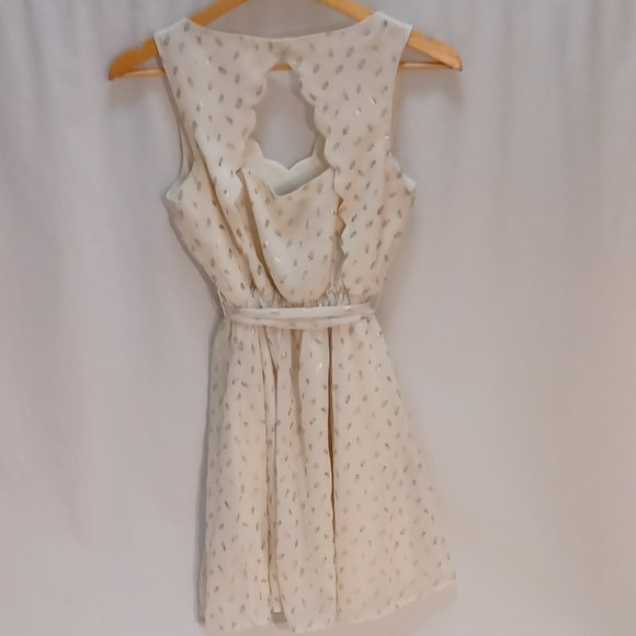 Dress by and by white with silver -size s - Picture 3 of 6